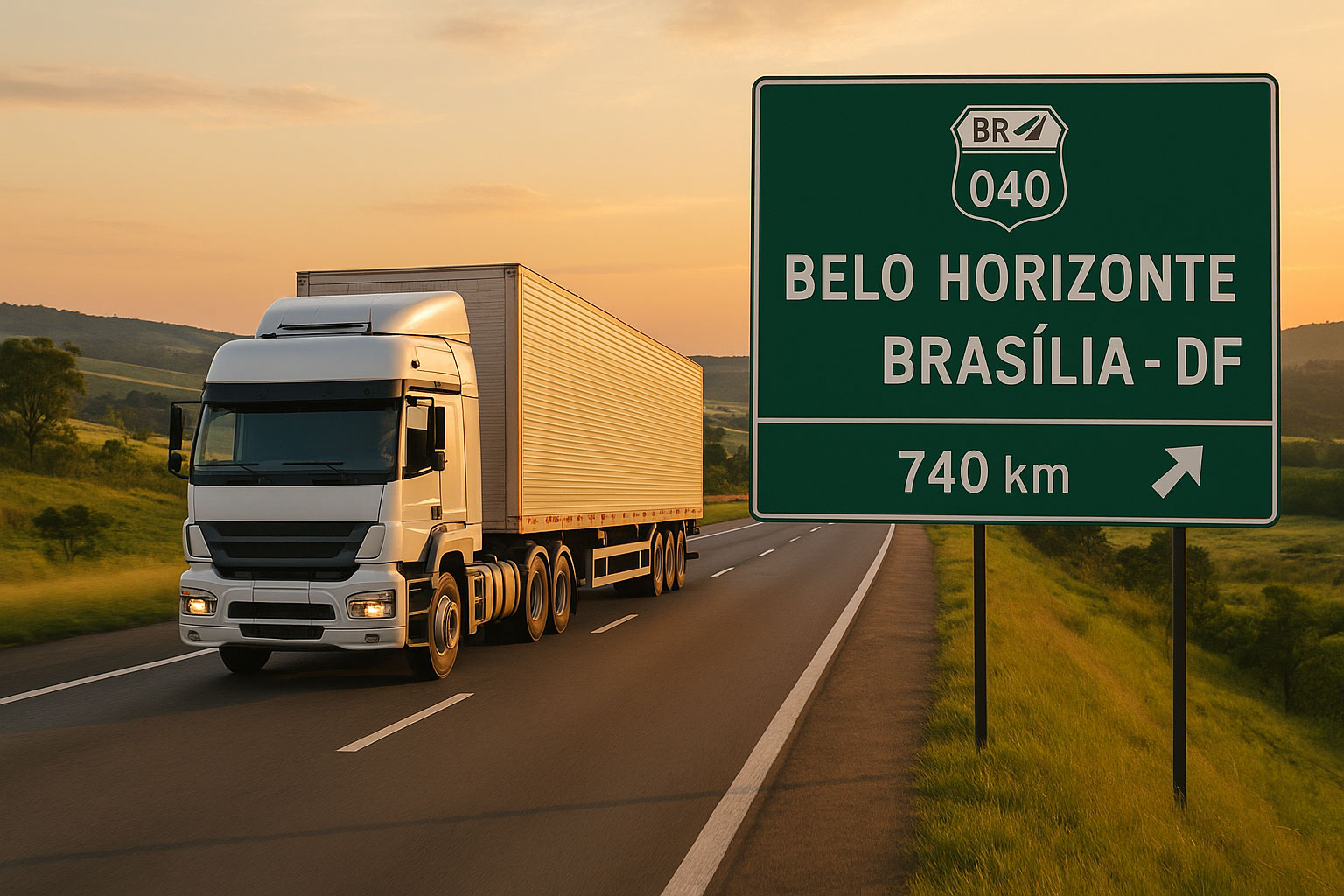 Transportadoras de Belo Horizonte – MG para Brasília – DF