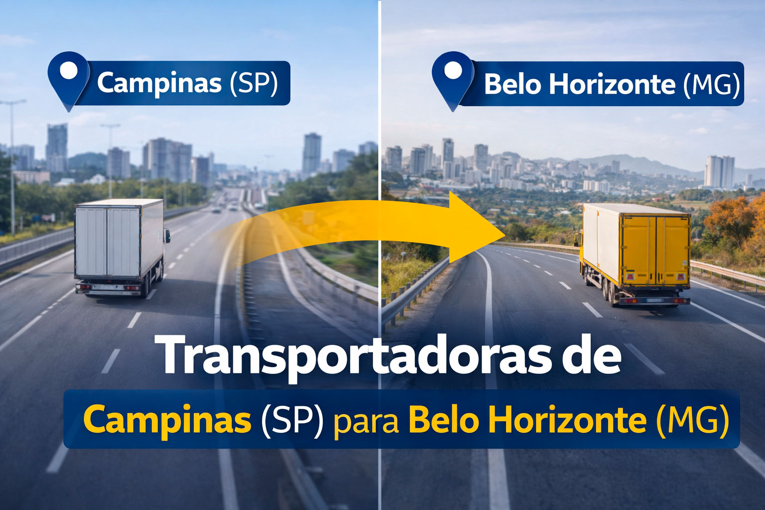 Transportadoras de Campinas (SP) para Belo Horizonte (MG)