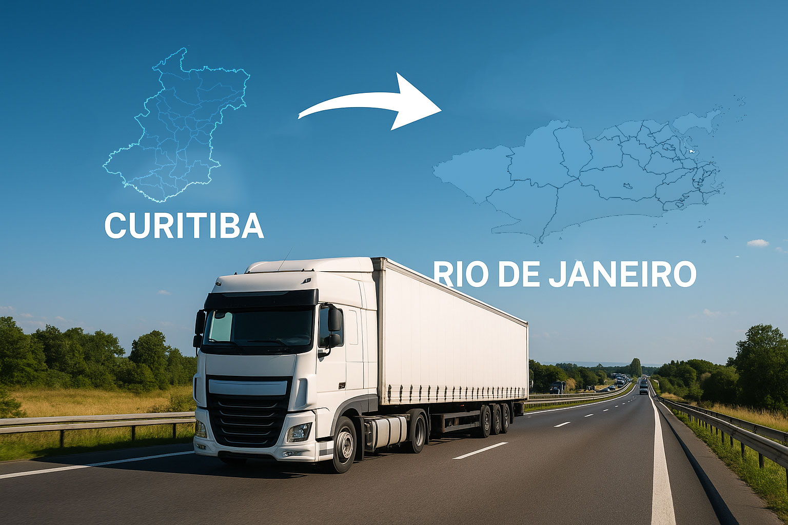 Transportadoras de Curitiba (PR) para Rio de Janeiro (RJ): distância, rotas, rodovias, cidades e condições