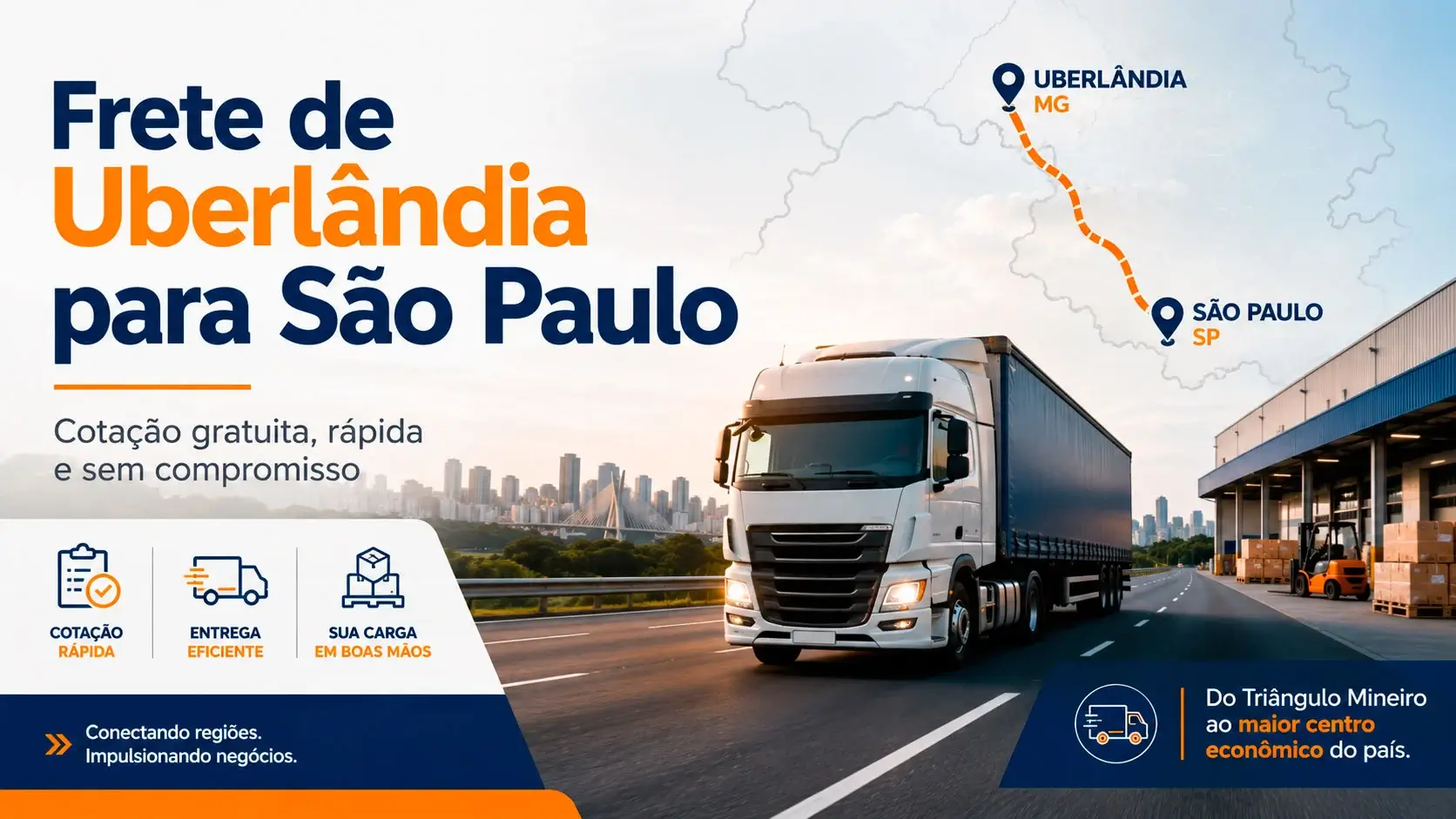 Transportadoras de Uberlândia – MG para São Paulo – SP
